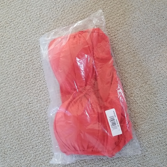 Anne Cole tankini top tropical orange sz L - Picture 9 of 15